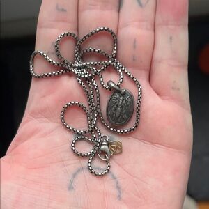 David Yurman Bee Pendant Necklace 14k gold charm